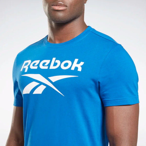 T-SHIRT REEBOK IDENTITY BIG LOGO UOMO BLU - TOP LEVEL SPORT