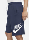 SHORT NIKE PANTA CORTO UOMO BERMUDA TRAINING FITNESS BLU - TOP LEVEL SPORT