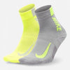 CALZE NIKE 2PAIA COPPIA RUNNING FITNESS SOCKS GIALLA GRIGIA - TOP LEVEL SPORT