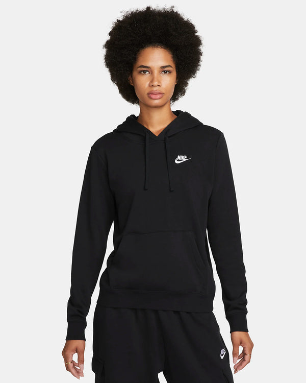 FELPA DONNA NIKE CLUB FLEECE NERA CAPPUCCIO WOMAN SPORTWEAR TUTA - TOP LEVEL SPORT