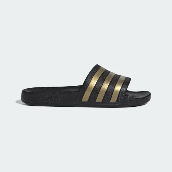 CIABATTE ADIDAS ADILETTE AQUA SHOWER PISCINA CIABATTA NERA ORO - TOP LEVEL SPORT