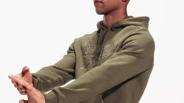 Felpa reebok shop verde uomo