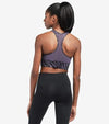 TOP NIKE SWOOSH WOMAN BRA DONNA FUNCTIONAL TRAINING ZEBRA VIOLA - TOP LEVEL SPORT