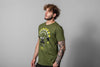 T SHIRT XENIOS USA MAGLIA CROSSFIT UOMO MAN TEE UNBROKEN VERDE - TOP LEVEL SPORT