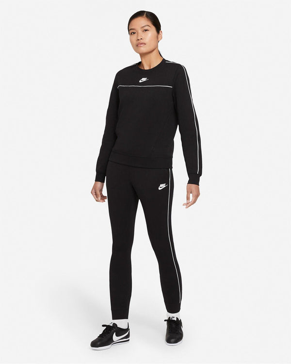 PANTA TUTA NIKE LEGGINGS DONNA WOMAN SWOOSH NERO - TOP LEVEL SPORT