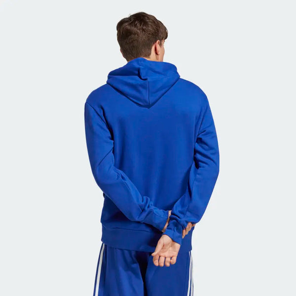 MEN ESSENTIALS FLEECE 3 STRIPES FULL ZIP HOODIE