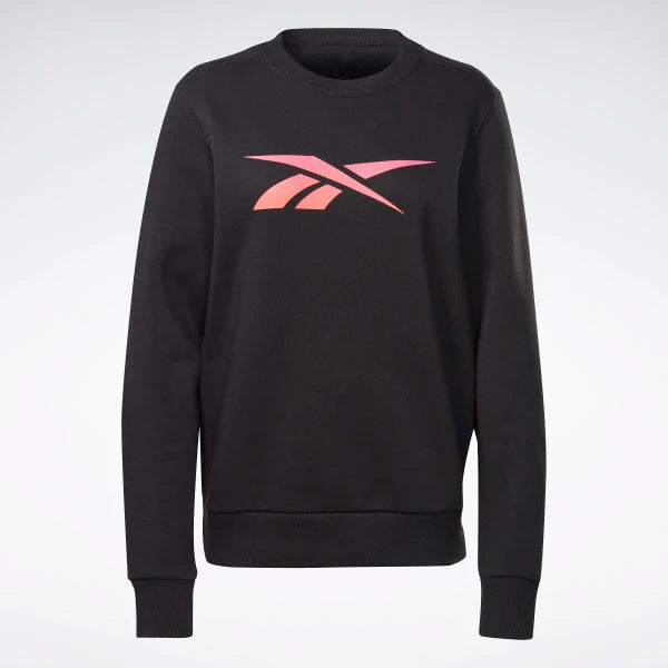 Reebok felpa top rossa donna