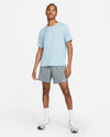 T SHIRT NIKE DRY-FIT RUN MAGLIA UOMO MAN TEE RUNNING AZZURRA - TOP LEVEL SPORT