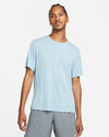 T SHIRT NIKE DRY-FIT RUN MAGLIA UOMO MAN TEE RUNNING AZZURRA - TOP LEVEL SPORT