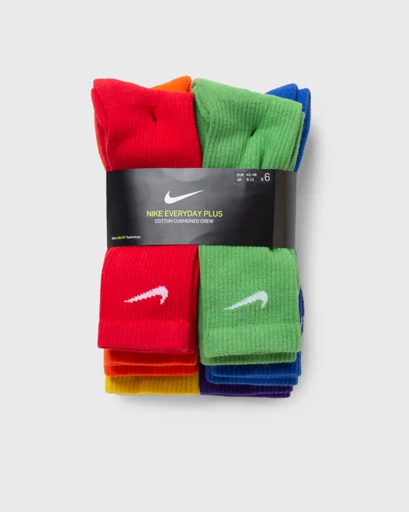 CALZE NIKE EVERYDAY PLUS SOCKS CALZA CROSSFIT 6 PAIA COLORATE - TOP LEVEL SPORT