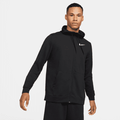 NIKE SWEATSHIRT TRAINING DRI FIT SWOOSH CROSSFIT MAN BLACK HOODIE