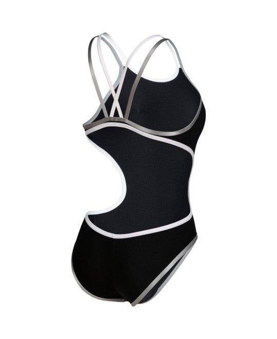 COSTUME ARENA DONNA ONE BIG LOGO COSTUME SPALLINA INTERO PISCINA - TOP LEVEL SPORT