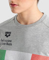 T SHIRT ARENA FIN ITALIA MAGLIA TRAINING NAZIONALE GRIGIA - TOP LEVEL SPORT