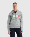 FELPA ARENA FIN ITALIA TUTA UNISEX TRAINING NAZIONALE GRIGIA - TOP LEVEL SPORT