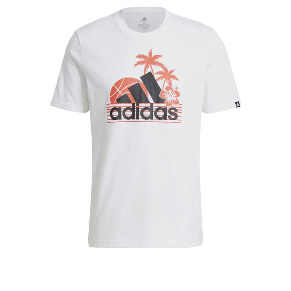 T-SHIRT ADIDAS UOMO MAGLIA PALM AND FLOWER TRAINING FITNESS - TOP LEVEL SPORT