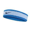FASCIA FRONTE NIKE SPUGNA DRY FIT SWOOSH FASCETTA FASCE TESTA BLU - TOP LEVEL SPORT