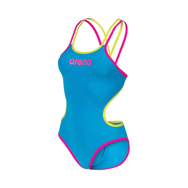 COSTUME ARENA DONNA ONE BIG LOGO COSTUME SPALLINA INTERO PISCINA - TOP LEVEL SPORT